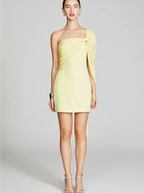 Halston DEMI CREPE MINI DRESS